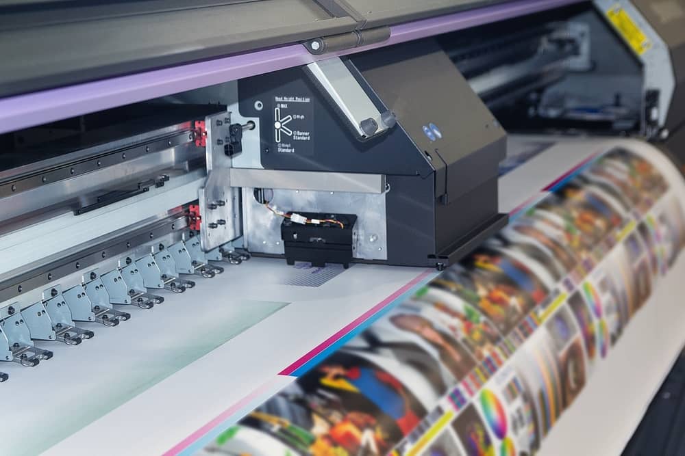 Printed business cards flyers and brochures